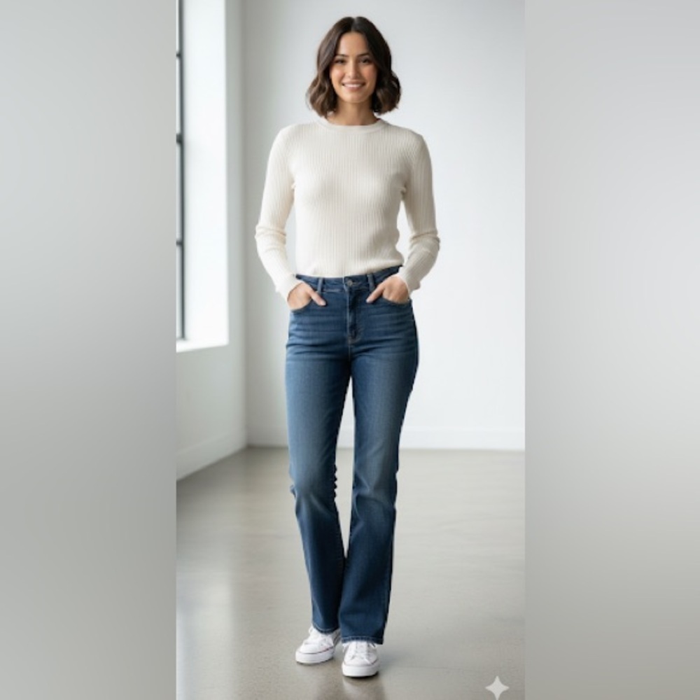 J.Crew High-Rise Flare Jeans in Medium Wash – Size 32, NWT